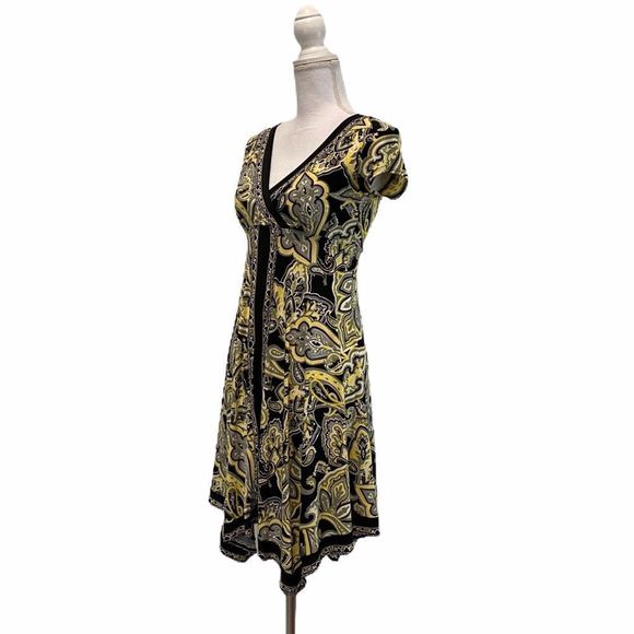 Inc International Concept Black Yellow XS Dress - Picture 3 of 6